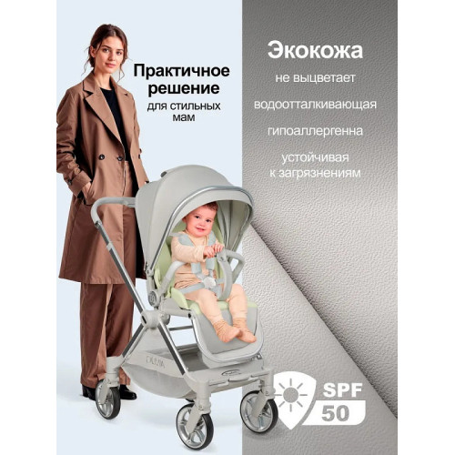 Коляска прогулочная Farfello Olivia O1s,серый