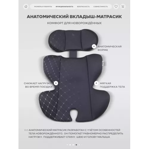 Автокресло Rant Carry Pro (40-87 см) Graphite