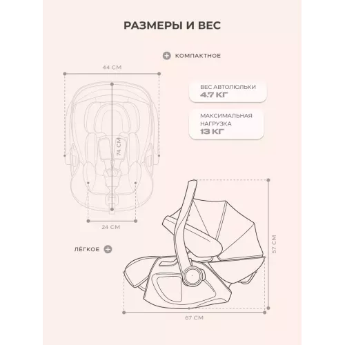 Автокресло Rant Perla (40-87 см) Graphite