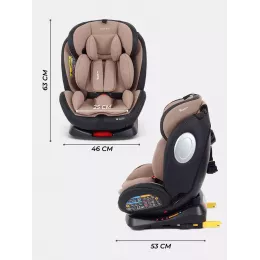 Автокресло Rant Basic Twist Pro Isofix 0/1/2/3 (0-36 кг) Beige