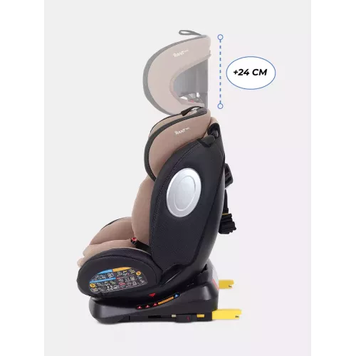 Автокресло Rant Basic Twist Pro Isofix 0/1/2/3 (0-36 кг) Beige