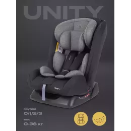 Автокресло Rant Basic Unity 0/1/2/3 (0-36 кг) Grey