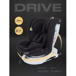 Автокресло Rant Drive Isofix 0/1/2/3 (0-36 кг) Black