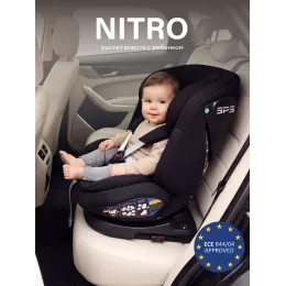 Автокресло Rant Nitro new isofix группа 0/1/2/3 (0-36 кг) Black