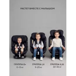 Автокресло Rant Nitro new isofix группа 0/1/2/3 (0-36 кг) Black