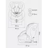 Автокресло Rant Nitro new isofix группа 0/1/2/3 (0-36 кг) Beige