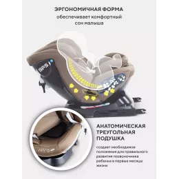 Автокресло Rant Nitro new isofix группа 0/1/2/3 (0-36 кг) Beige