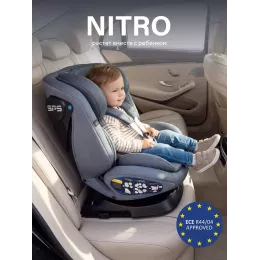 Автокресло Rant Nitro new isofix группа 0/1/2/3 (0-36 кг) Grey