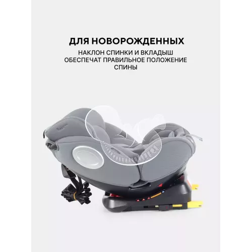 Автокресло Rant Basic Twist Next isofix группа 0+/1/2/3 (0-36 кг) Grey