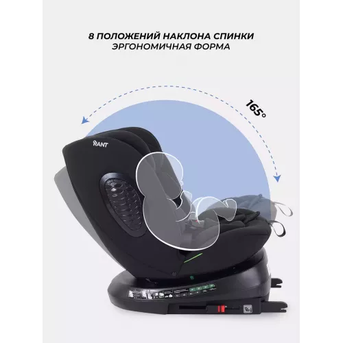 Автокресло Rant Helix isofix (40-150 см) Black