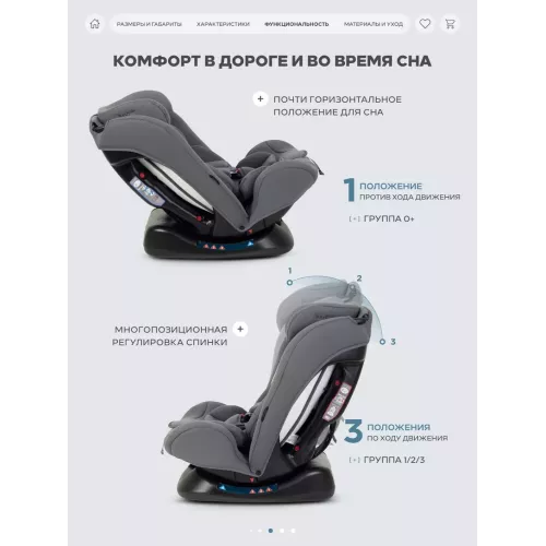 Автокресло Rant Basic Rally Next группа 0+/1/2/3 (0-36 кг) Grey