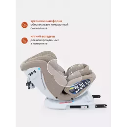 Автокресло Rant Nitro isofix 0/1/2/3 (0-36 кг) Beige