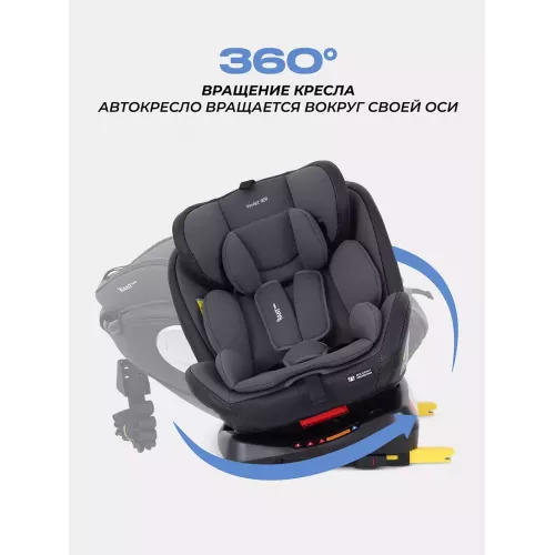 Автокресло Rant Basic Twist Pro Isofix 0/1/2/3 (0-36 кг) Grey