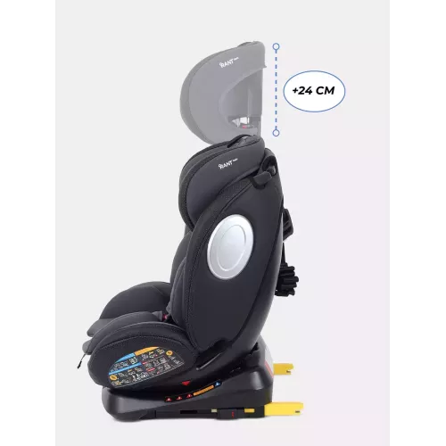 Автокресло Rant Basic Twist Pro Isofix 0/1/2/3 (0-36 кг) Grey