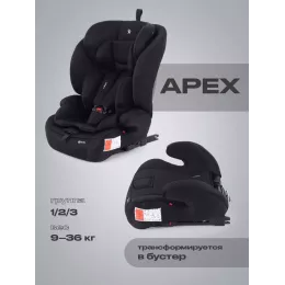 Автокресло Rant Basic Apex isofix 1-2-3 (9-36 кг) Black