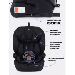 Автокресло Rant Basic Apex isofix 1-2-3 (9-36 кг) Black
