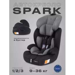 Автокресло Rant Basic Spark 1/2/3 (9-36 кг) Grey