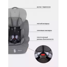 Автокресло Rant Basic Spark 1/2/3 (9-36 кг) Grey
