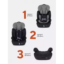 Автокресло Rant Basic Spark 1/2/3 (9-36 кг) Grey