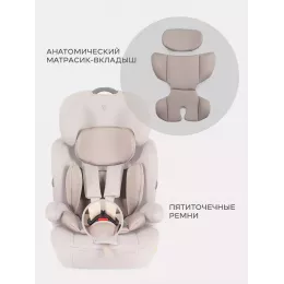 Автокресло Rant Basic Spark Next Isofix группа 1/2/3 (9-36 кг) Beige
