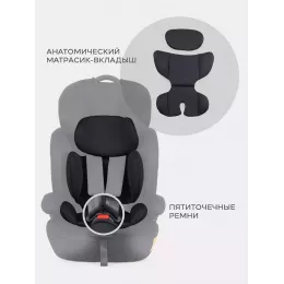 Автокресло Rant Basic Spark Next Isofix группа 1/2/3 (9-36 кг) Black