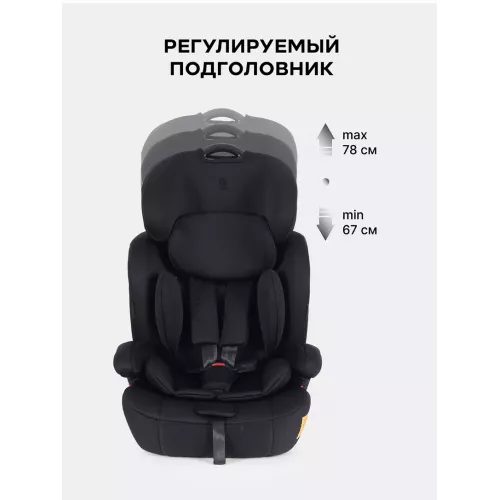 Автокресло Rant Basic Spark Next Isofix группа 1/2/3 (9-36 кг) Black