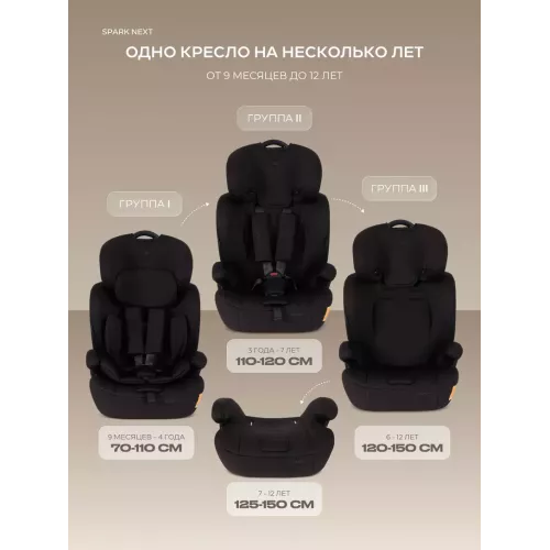 Автокресло Rant Basic Spark Next группа 1/2/3 (9-36 кг) Choco