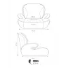 Автокресло-бустер Rant Micro MAX Isofix группа 3 (22-36 кг) Black