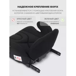 Автокресло-бустер Rant Micro MAX Isofix группа 3 (22-36 кг) Black