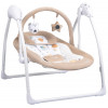Детские электрокачели Indigo Star Light бежевый