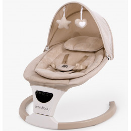 Детские электрокачели AmaroBaby Teddy Swing бежевый