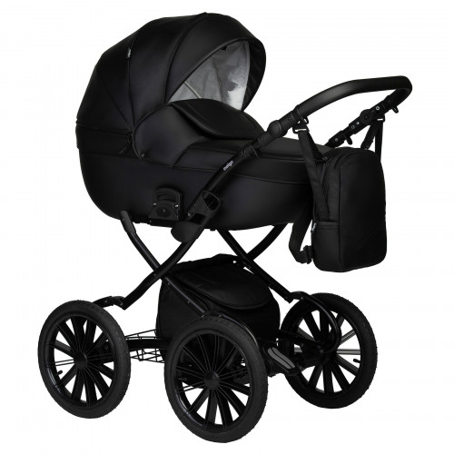 Коляска MIO ECO 2в1 Plus 14" (Indigo) (01 (черная кожа))