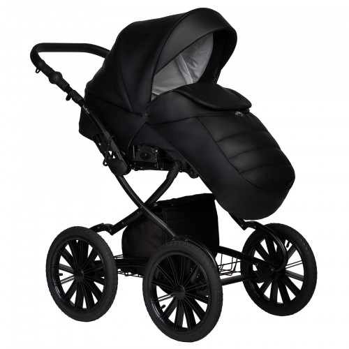 Коляска MIO ECO 2в1 Plus 14" (Indigo) (01 (черная кожа))