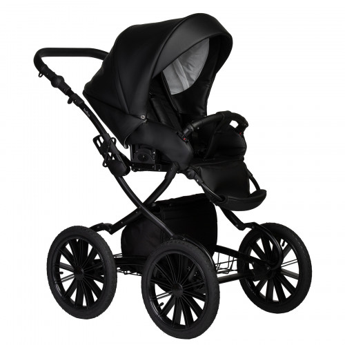 Коляска MIO ECO 2в1 Plus 14" (Indigo) (01 (черная кожа))