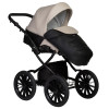 Коляска MIO ECO 2в1 Plus 14" (Indigo) (04 (черная кожа+св.бежевая кожа))