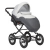 Коляска CHARLOTTE Sity Classic 12" (Indigo) (Cs 05 (т.серый+св.серый))
