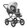Коляска CHARLOTTE Sity Classic 12" (Indigo) (Cs 05 (т.серый+св.серый))