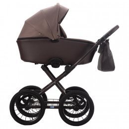 Коляска MORENO SL NEW 2в1 (AroTeam) (11 (коричневый+коричневая кожа) коричневая рама)
