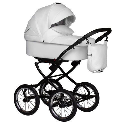 Коляска TESSA ECO Plus 14" (Jovola) (Te 05 (белая кожа))