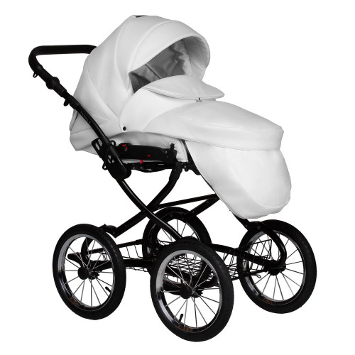 Коляска TESSA ECO Plus 14" (Jovola) (Te 05 (белая кожа))