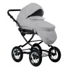 Коляска BARBARA ECO Classic 2в1 (Indigo) (Be 04 (св.серая кожа))