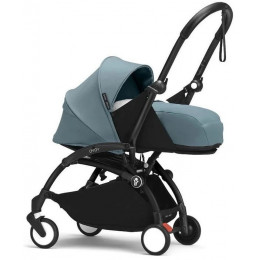 Коляска для новорожденных Stokke YOYO3 Newborn Pack 0+ рама чёрная Black Aqua