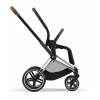 Коляска для новорожденных Cybex Priam IV Chrome Brown Leaf Green