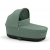 Коляска для новорожденных Cybex Priam IV Chrome Brown Leaf Green