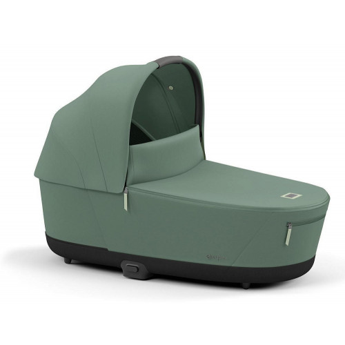 Коляска для новорожденных Cybex Priam IV Chrome Brown Leaf Green