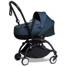 Коляска для новорожденных Stokke YOYO3 Newborn Shell 0+ рама чёрная Black Navy Blue