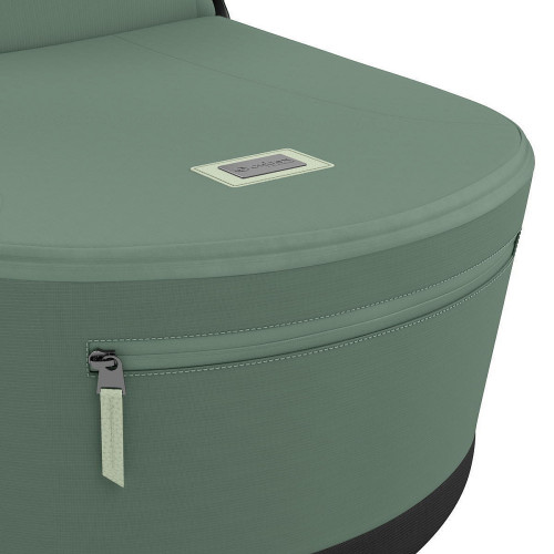 Коляска для новорожденных Cybex Priam IV Chrome Brown Leaf Green