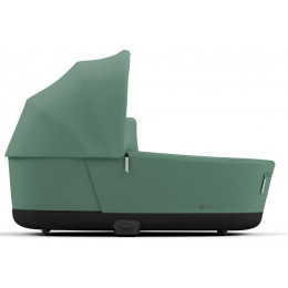 Коляска для новорожденных Cybex Priam IV Chrome Brown Leaf Green
