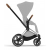 Коляска для новорожденных Cybex Priam IV Chrome Brown Leaf Green