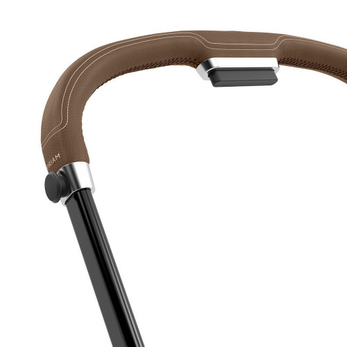 Коляска для новорожденных Cybex Priam IV Chrome Brown Leaf Green